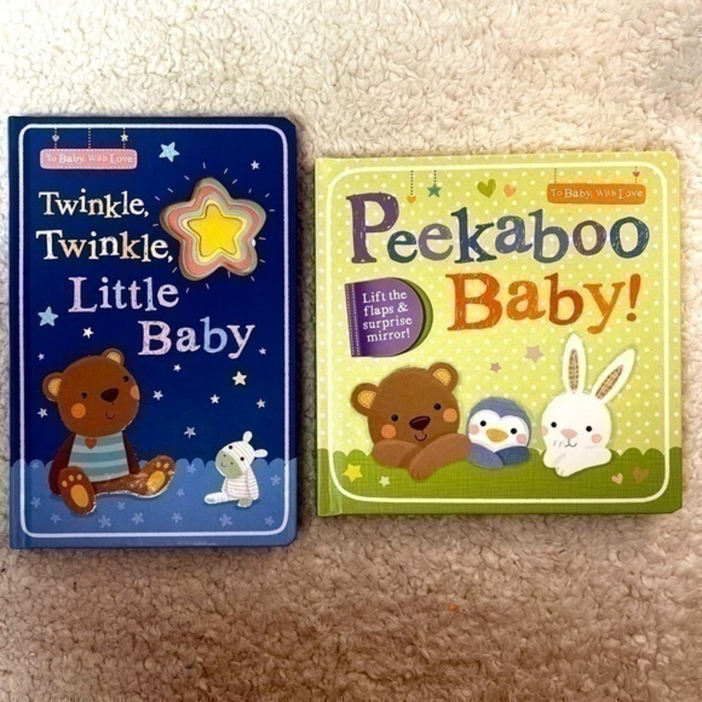 Tiger Tales Peekaboo Baby + Twinkle, Twinkle Little Baby Interactive Books